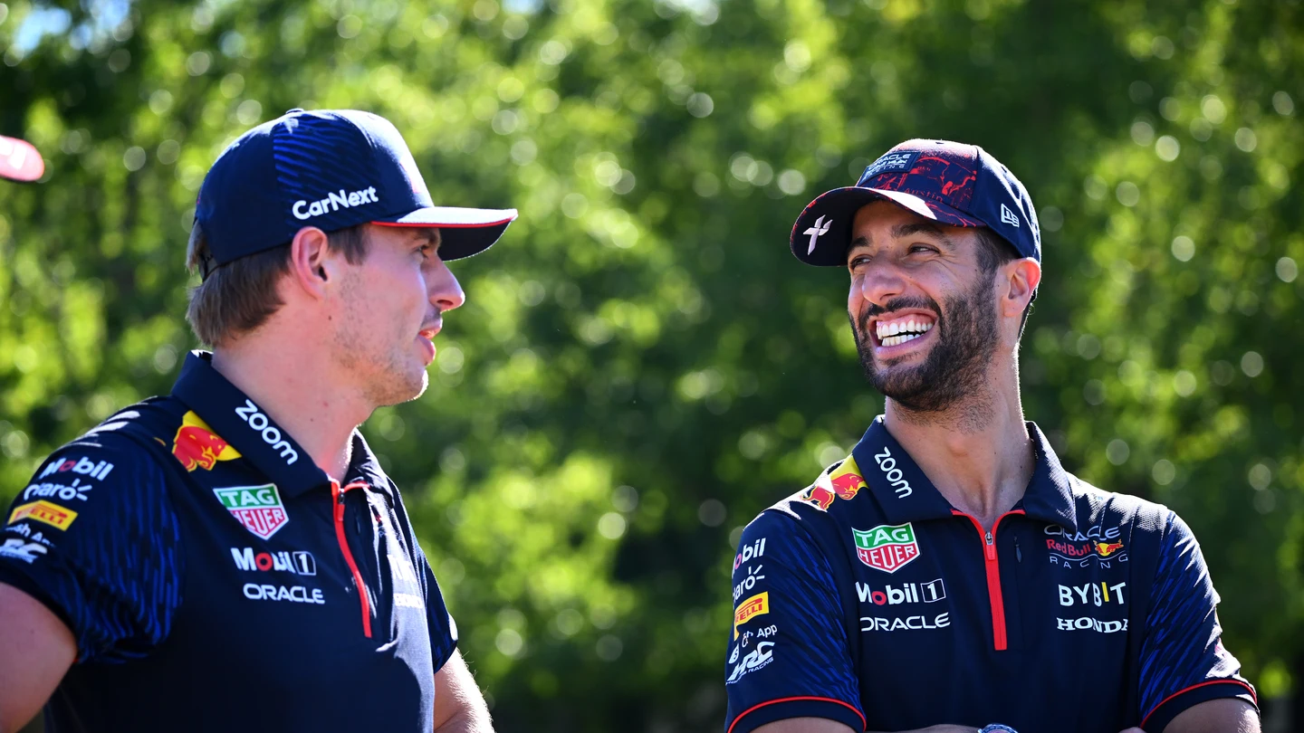 Max Verstappen y Daniel Ricciardo Max Verstappen y Daniel Ricciardo