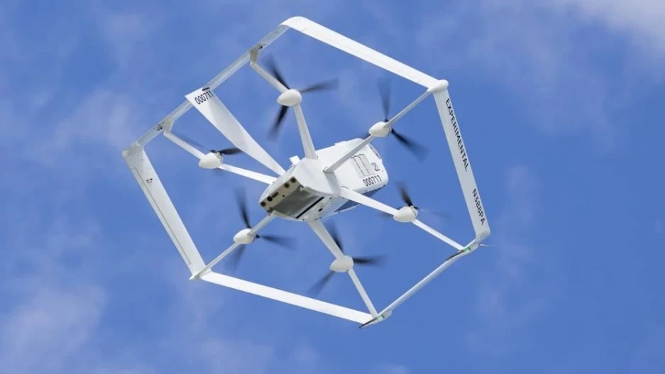 Imagen de archivo de un dron del programa Amazon Prime Air.