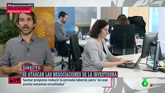 Urtasun afirma que las negociaciones con el PSOE están "encalladas" en la propuesta para reducir la jornada laboral Urtasun afirma que las negociaciones con el PSOE están "encalladas" en la propuesta para reducir la jornada laboral