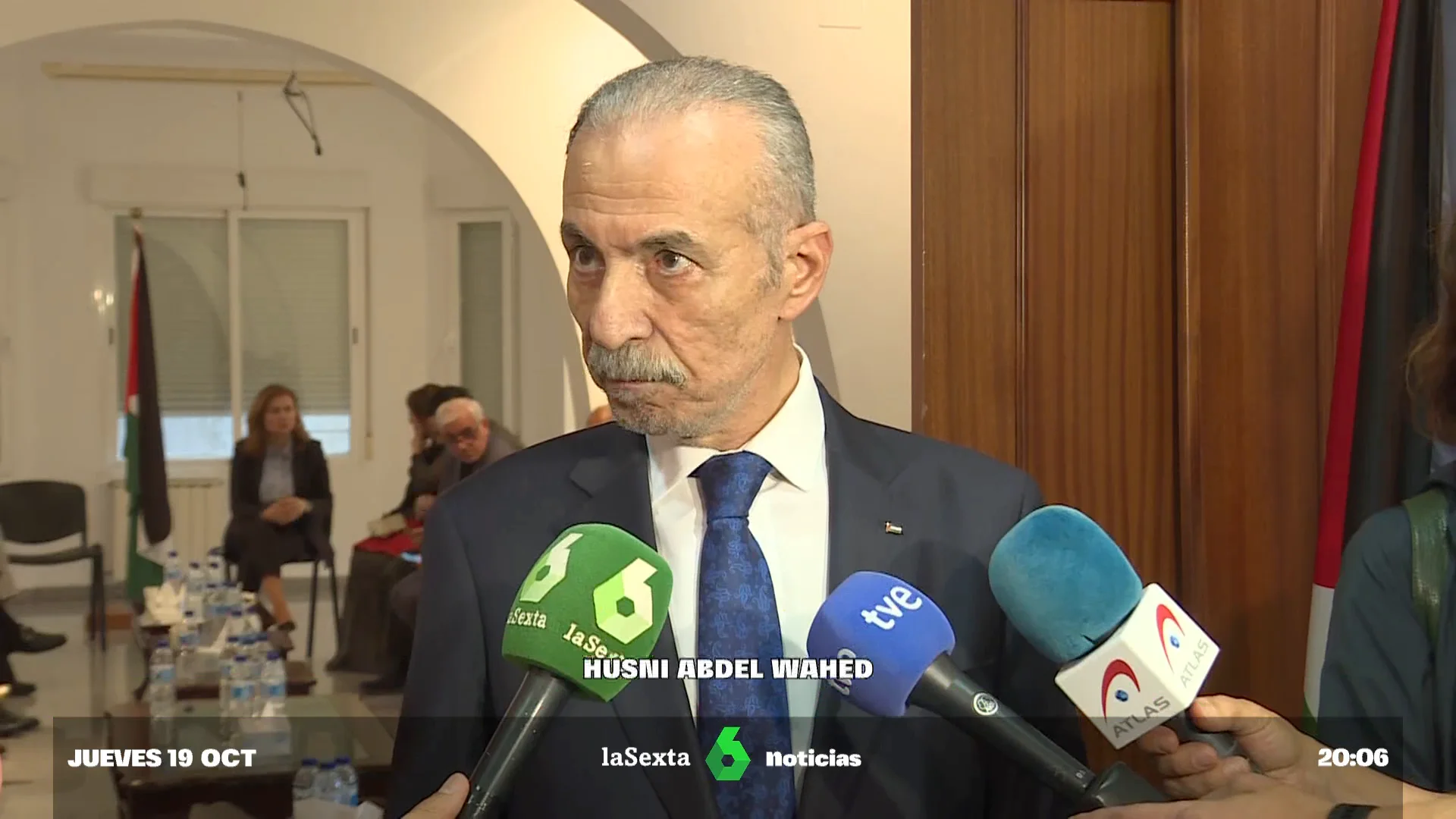 El embajador de Palestina en España, Husni Abdel Wahed