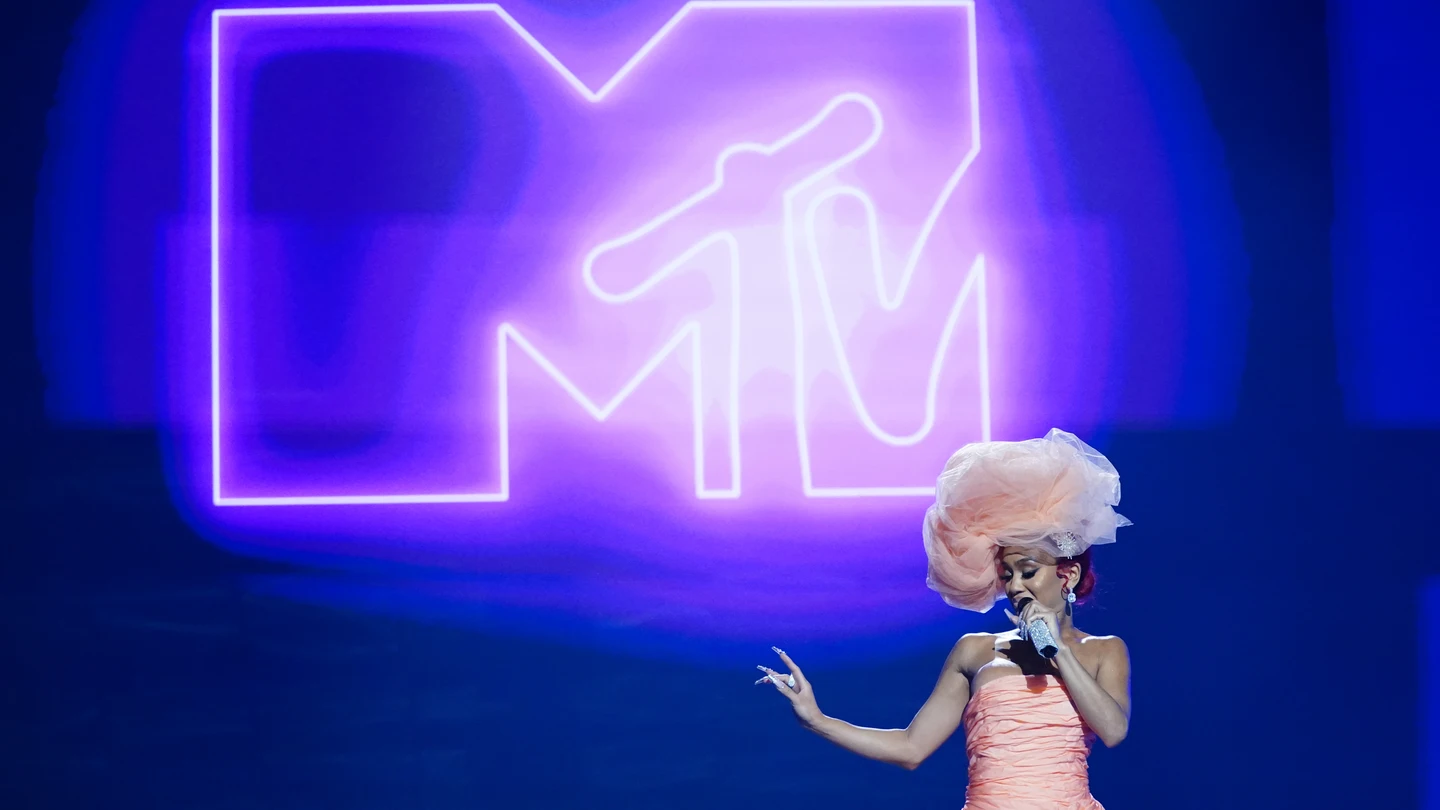Imagen de archivo de los premios EMA de la MTV en noviembre de 2021. Imagen de archivo de los premios EMA de la MTV en noviembre de 2021.