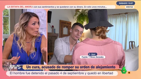 Ana Isabel Gutiérrez, del cura detenido en Málaga por acosar a su expareja: "He visto rasgos psicopáticos" Ana Isabel Gutiérrez, del cura detenido en Málaga por acosar a su expareja: "He visto rasgos psicopáticos"
