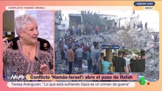 Teresa Aranguren denuncia el asedio medieval que vive Gaza Teresa Aranguren denuncia el asedio medieval que vive Gaza