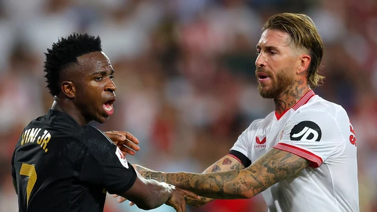 Vinicius, ante Sergio Ramos Vinicius, ante Sergio Ramos