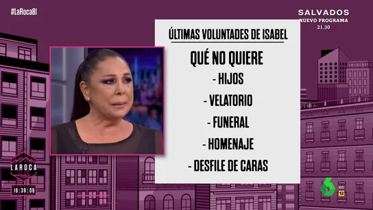 Sin hijos, ni homenajes: así serían las últimas voluntades de Isabel Pantoja sobre su funeral Sin hijos, ni homenajes: así serían las últimas voluntades de Isabel Pantoja sobre su funeral