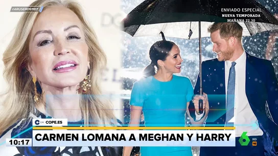 Las polémicas palabras de Carmen Lomana contra Meghan Markle: "Es una fresca de mucho cuidado" Las polémicas palabras de Carmen Lomana contra Meghan Markle: "Es una fresca de mucho cuidado"