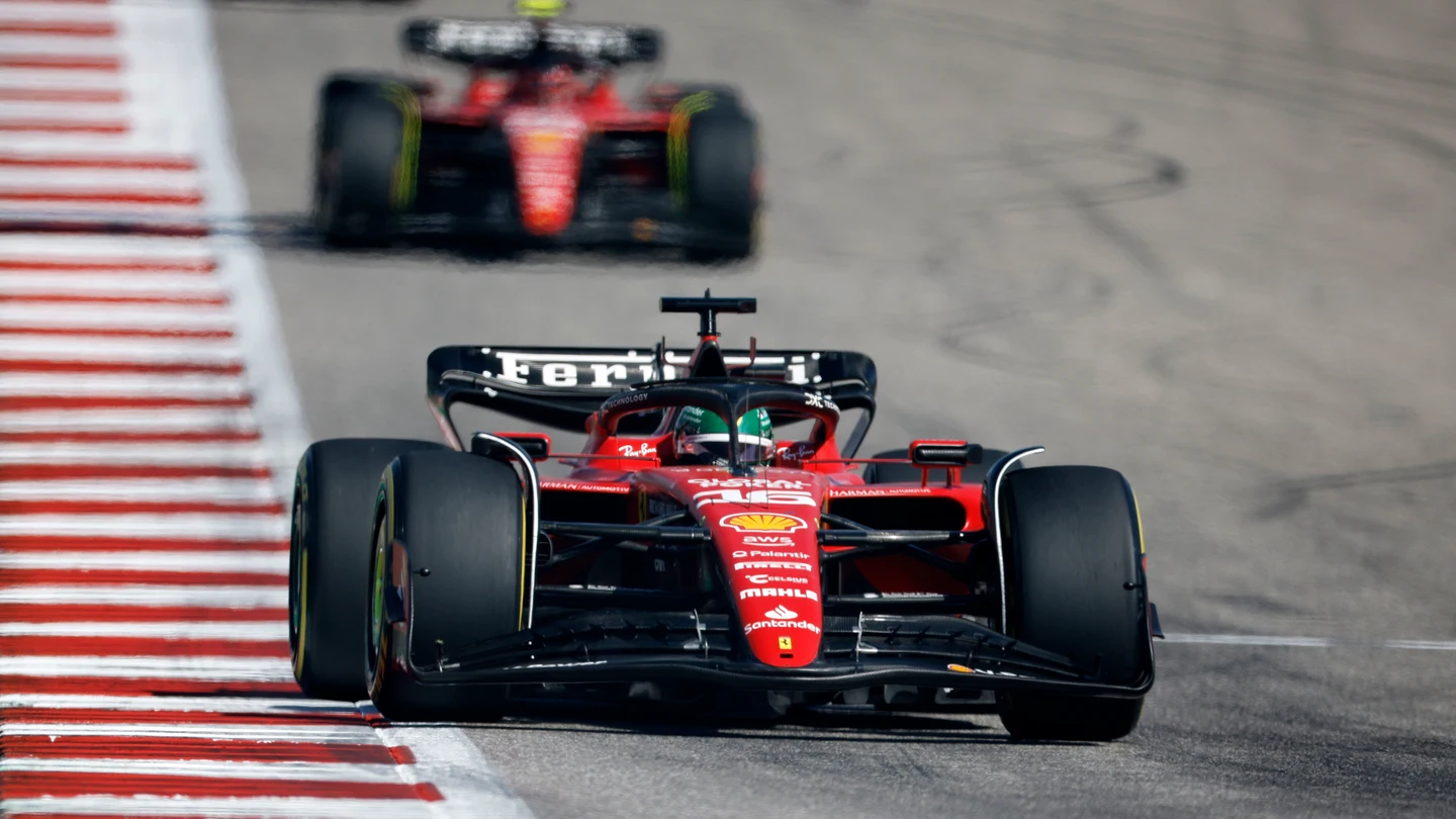 Charles Leclerc y Carlos Sainz en el GP de EEUU Charles Leclerc y Carlos Sainz en el GP de EEUU