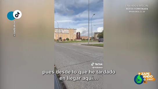 El extraño comportamiento de una conductora en una rotonda de Soria El extraño comportamiento de una conductora en una rotonda de Soria