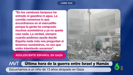 El relato de un adolescente en Gaza El relato de un adolescente en Gaza