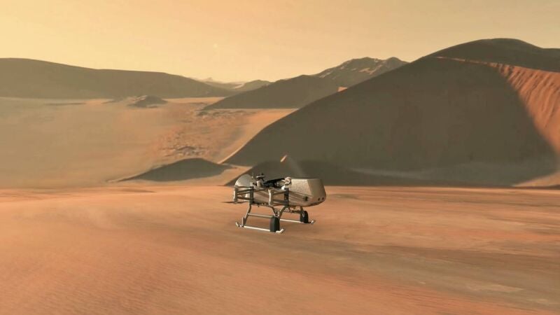 Dragonfly: así es el dron nuclear de la NASA para investigar Titán