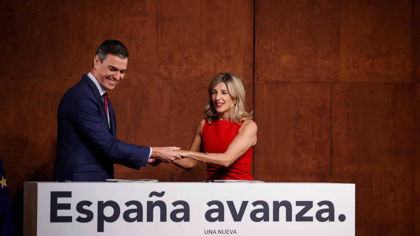 Yolanda Díaz y el presidente del Gobierno en funciones, Pedro Sánchez Yolanda Díaz y el presidente del Gobierno en funciones, Pedro Sánchez