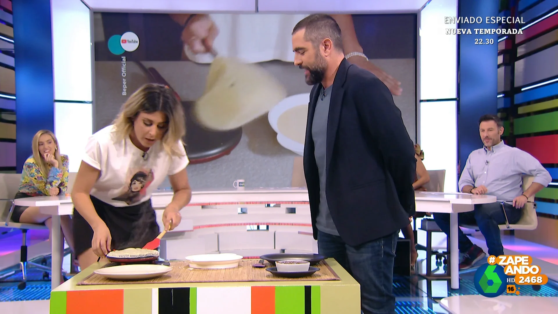 El 'epic fail' de Valeria Ros intentando hacer una crepe con una crepera eléctrica