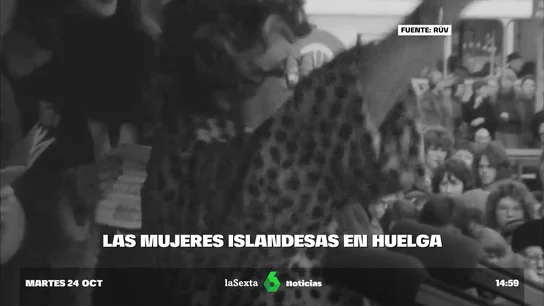 Las mujeres islandesas vuelven a las calles 50 años después de la primera huelga para protestar contra la brecha salarial Las mujeres islandesas vuelven a las calles 50 años después de la primera huelga para protestar contra la brecha salarial