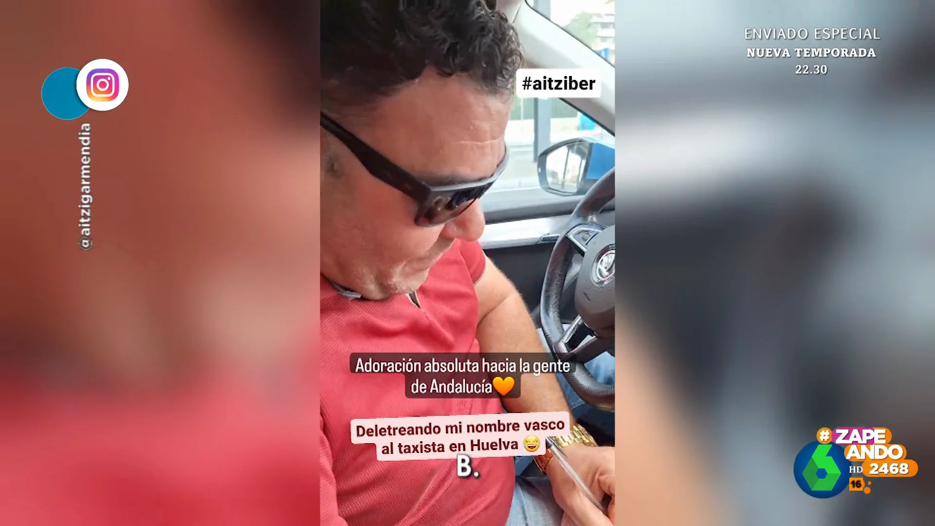 La divertida experiencia de una actriz vasca al pedirle a un taxista de Huelva el justificante del viaje