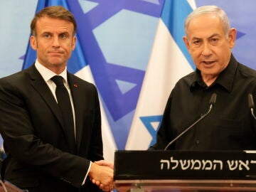 Macron proposes in Israel that the international coalition against the Islamic State fight Hamas