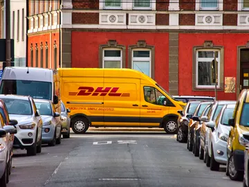 Furgoneta de DHL Furgoneta de DHL