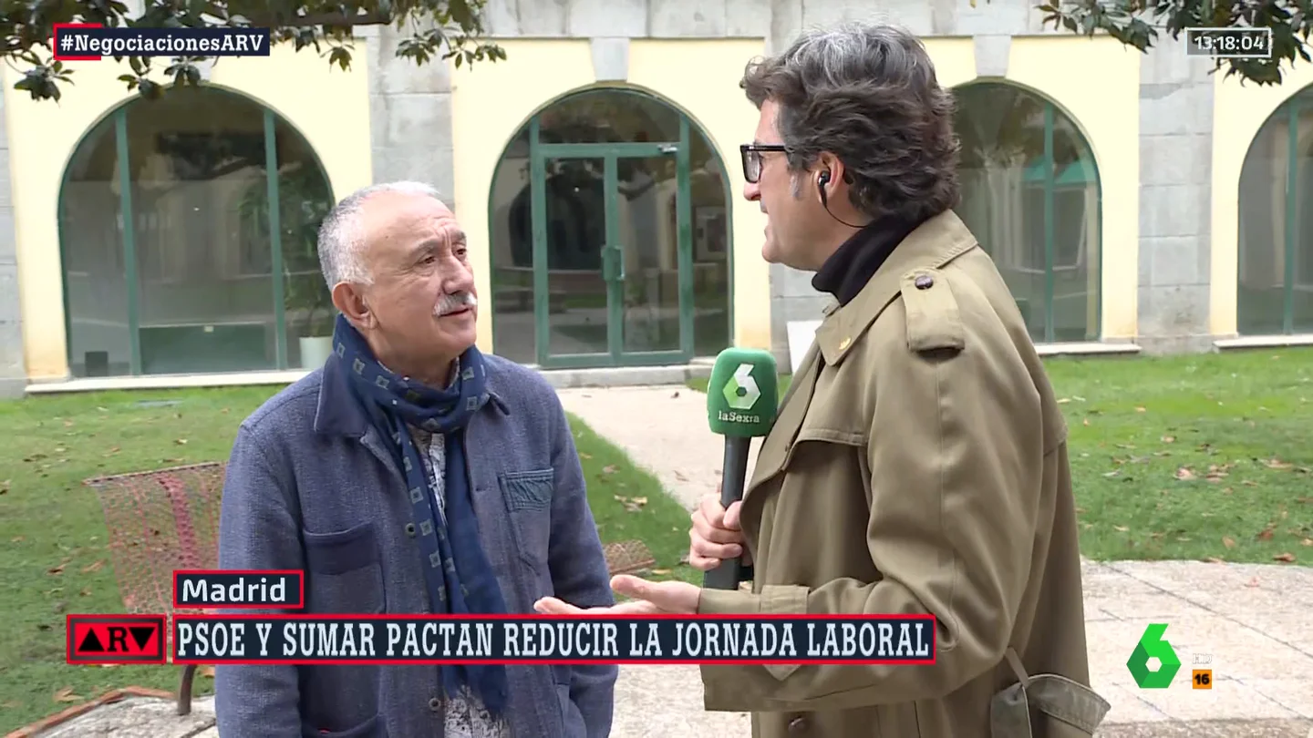 Pepe Álvarez (UGT) asegura que es "necesario" reducir la jornada laboral: "Estar más horas no quiere decir ser más productivo" Pepe Álvarez (UGT) asegura que es "necesario" reducir la jornada laboral: "Estar más horas no quiere decir ser más productivo"
