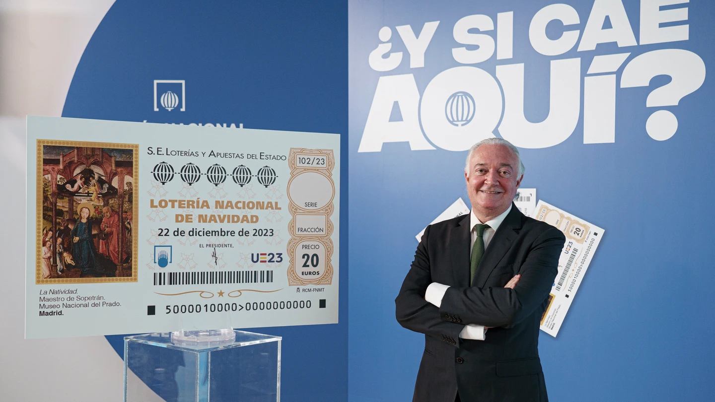 Jesús Huerta, el presidente de SELAE, en la presentación de la Lotería de Navidad de 2023 Jesús Huerta, el presidente de SELAE, en la presentación de la Lotería de Navidad de 2023