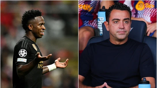 Vinicius y Xavi Hernández Vinicius y Xavi Hernández