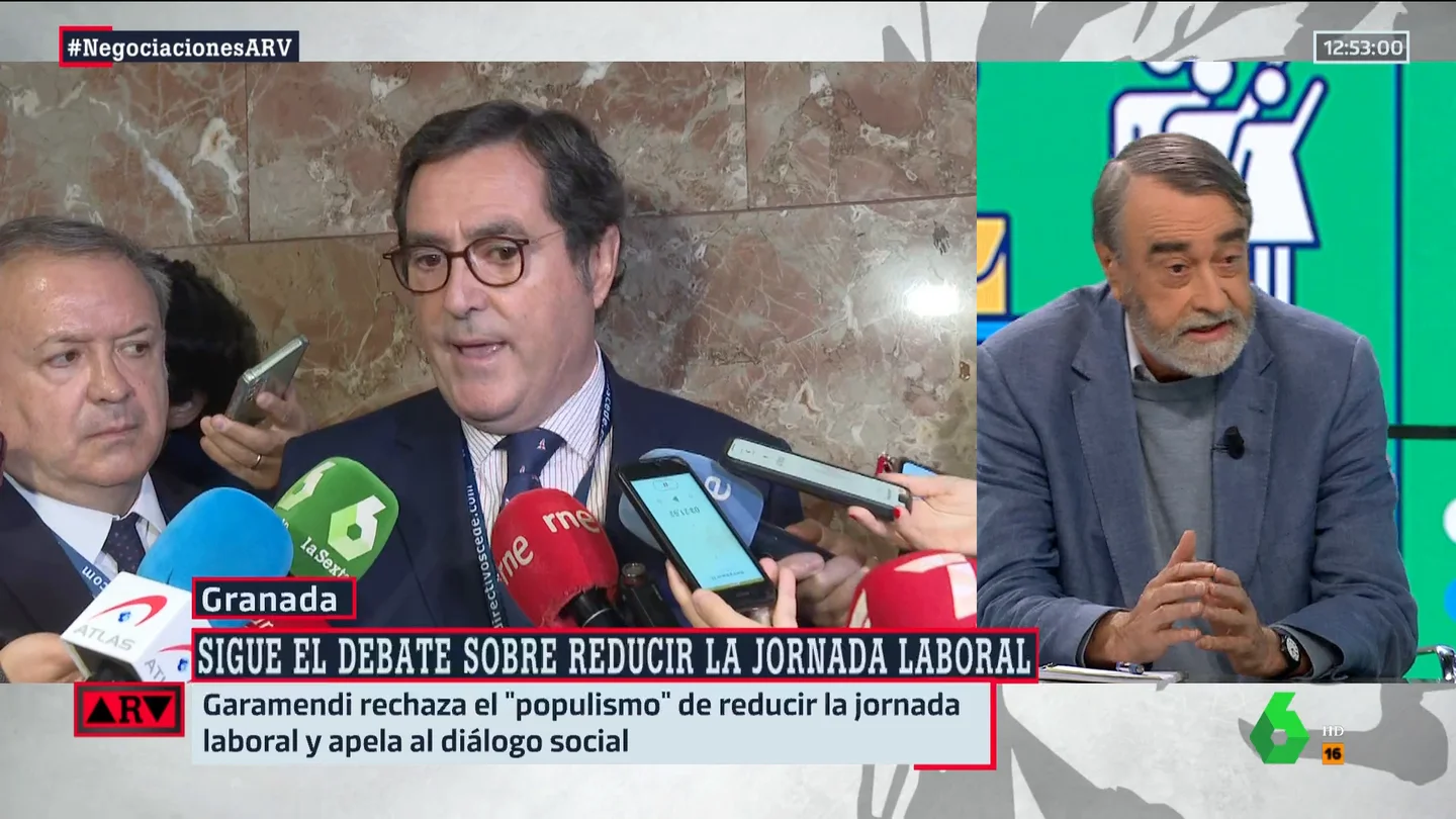 Pedro García Cuartango, sobre la reducción de la jornada laboral: "Hay sectores en los que es poco viable" Pedro García Cuartango, sobre la reducción de la jornada laboral: "Hay sectores en los que es poco viable"