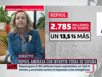 Calviño, tras la amenaza de Repsol con invertir fuera de España: &quot;A los empresarios nunca les ha ido tan bien como con nuestro Gobierno&quot;