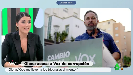Olona acusa directamente a Abascal de enriquecerse con el desvío de dinero público en Vox Olona acusa directamente a Abascal de enriquecerse con el desvío de dinero público en Vox