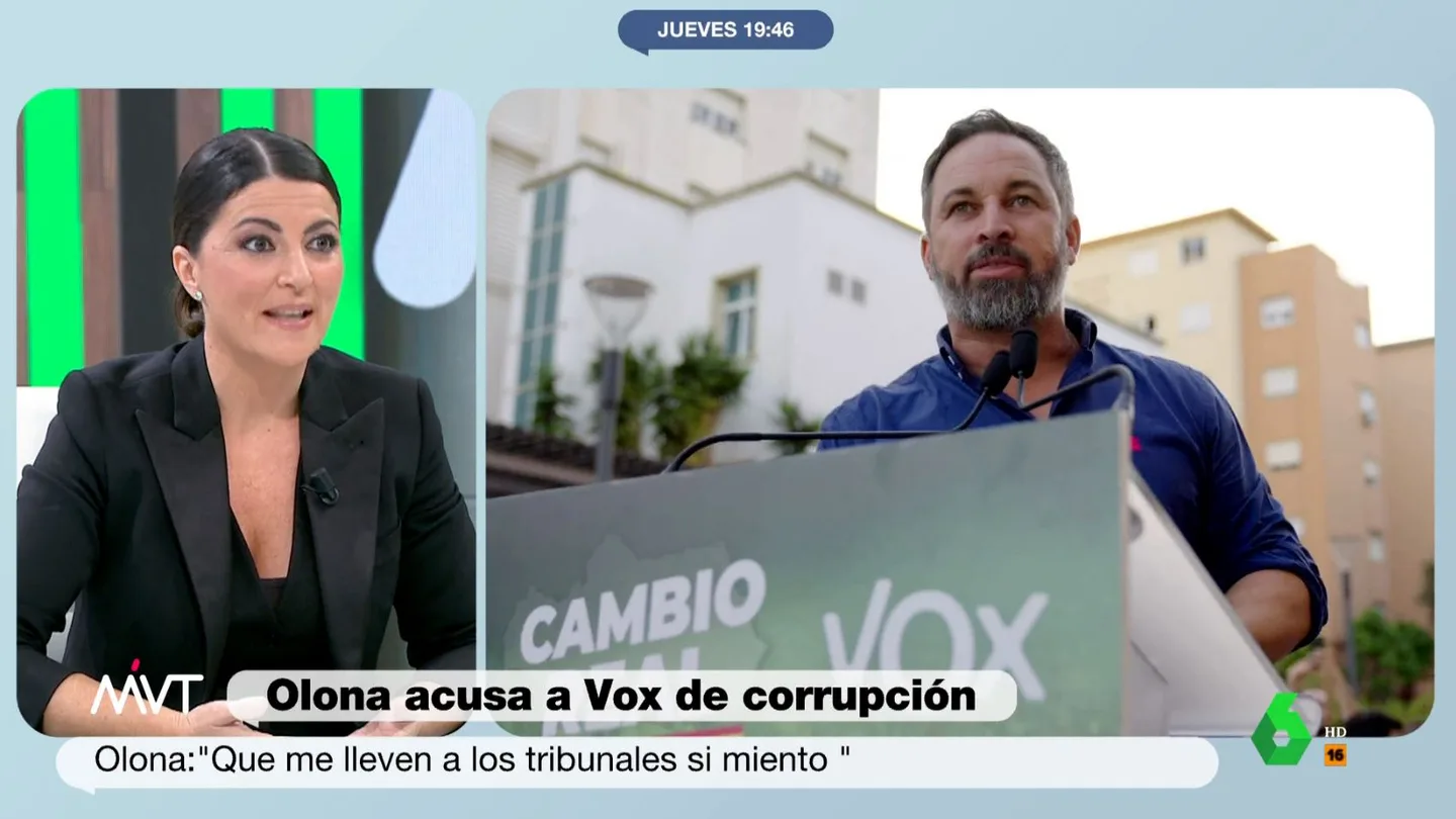 Olona acusa directamente a Abascal de enriquecerse con el desvío de dinero público en Vox Olona acusa directamente a Abascal de enriquecerse con el desvío de dinero público en Vox