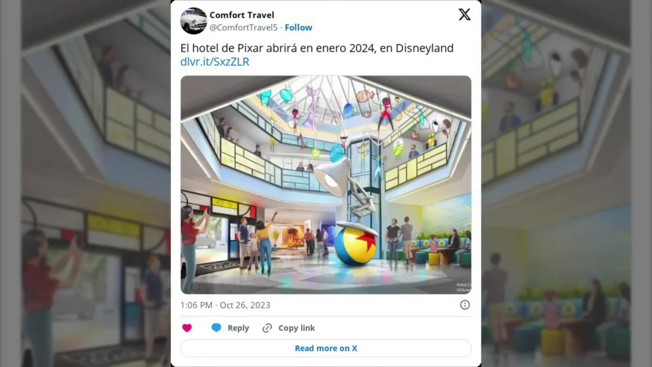 El hotel de Pixar de Disneyland de California ya tiene fecha de apertura y así es por dentro El hotel de Pixar de Disneyland de California ya tiene fecha de apertura y así es por dentro