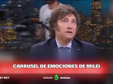 El extraño comportamiento de Javier Milei durante una entrevista televisada: al borde de las lágrimas, ira, reproches... 