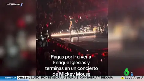 La crítica viral a Enrique Iglesias por su voz en directo: "Pagas por él y terminas en un concierto de Micky Mouse"