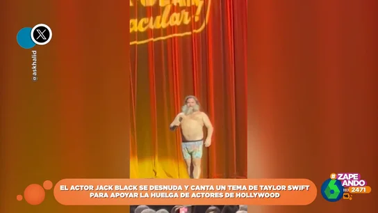 En calzoncillos y cantando Taylor Swift: así apoya Jack Black la huelga de actores En calzoncillos y cantando Taylor Swift: así apoya Jack Black la huelga de actores