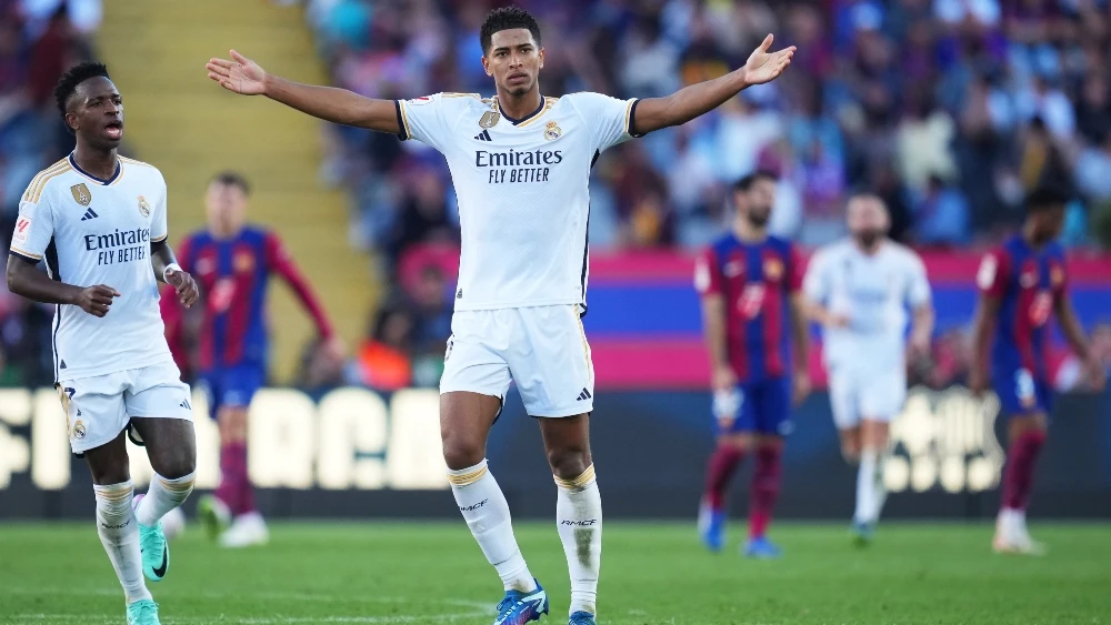 Bellingham celebra su gol en El Clásico