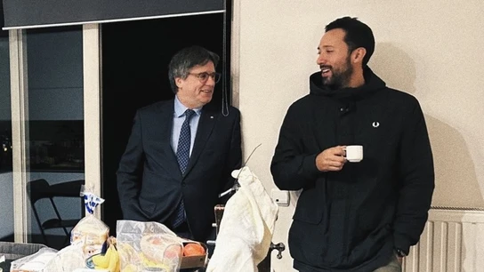 Valtonyc junto con Puigdemont Valtonyc junto con Puigdemont