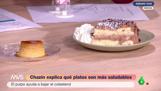 Flan de huevo o tarta de chocolate: ¿cuál tiene menos colesterol?  Flan de huevo o tarta de chocolate: ¿cuál tiene menos colesterol?
