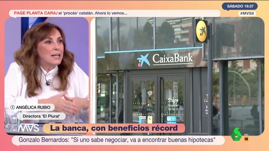 La crítica de Angélica Rubio a los bancos La crítica de Angélica Rubio a los bancos