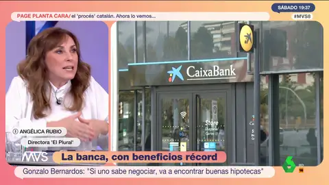 La crítica de Angélica Rubio a los bancos