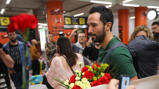 El rapero mallorquín Josep Miquel Arenas, conocido como Valtònyc, llega al Aeropuerto de Palma El rapero mallorquín Josep Miquel Arenas, conocido como Valtònyc, llega al Aeropuerto de Palma