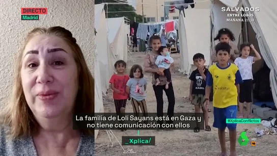 "Que los saquen antes de que haya una desgracia": la súplica de Loli, española con familiares en Gaza "Que los saquen antes de que haya una desgracia": la súplica de Loli, española con familiares en Gaza