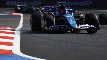 Esteban Ocon, con el Alpine