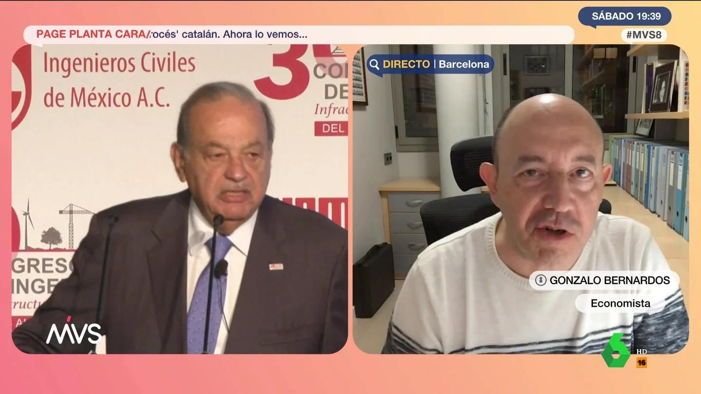 La crítica de Gonzalo Bernardos a las propuestas laborales de Carlos Slim La crítica de Gonzalo Bernardos a las propuestas laborales de Carlos Slim
