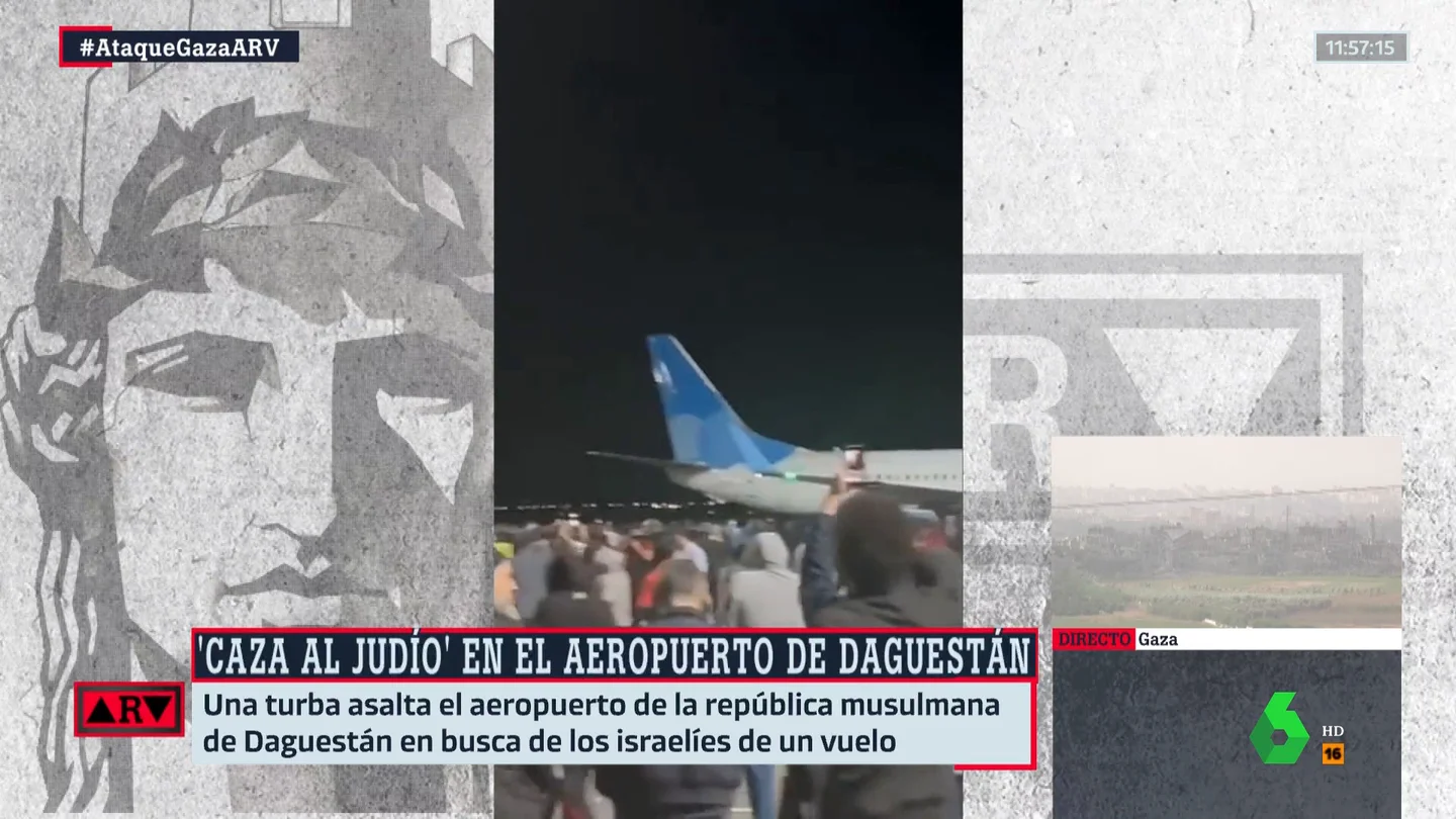 Disturbios antisemitas en el aeropuerto de Daguestán Disturbios antisemitas en el aeropuerto de Daguestán