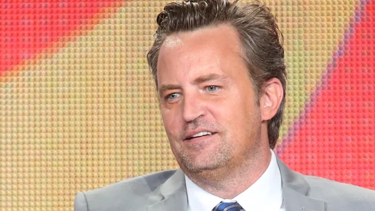 Matthew Perry, durante su ponencia en la gira de prensa de la Asociación de Críticos de Televisión, en 2015. Matthew Perry, durante su ponencia en la gira de prensa de la Asociación de Críticos de Televisión, en 2015.