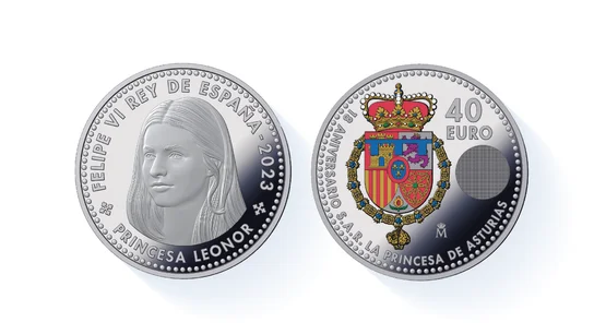 Así es la moneda de coleccionista por el 18.º cumpleaños de la princesa Leonor Así es la moneda de coleccionista por el 18.º cumpleaños de la princesa Leonor