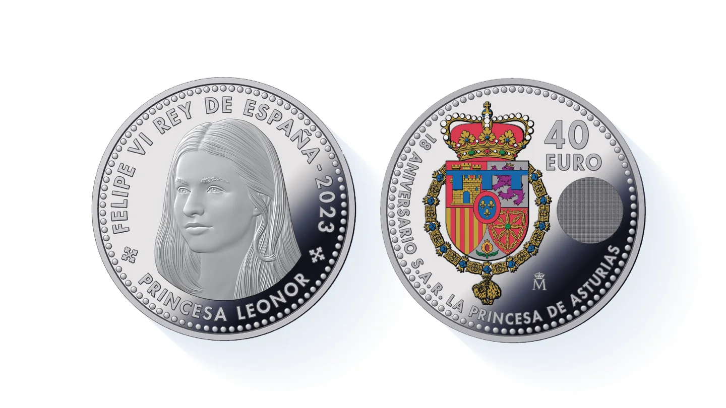 Así es la moneda de coleccionista por el 18.º cumpleaños de la princesa Leonor Así es la moneda de coleccionista por el 18.º cumpleaños de la princesa Leonor