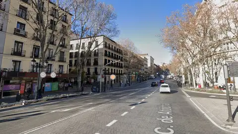 Calle Atocha, en Madrid Calle Atocha, en Madrid