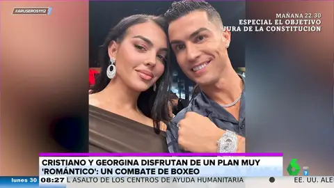 Tatiana Arús ironiza al ver los looks de Cristiano Ronaldo y Georgina Rodríguez en el boxeo: "Son la vida imagen de la sencillez"