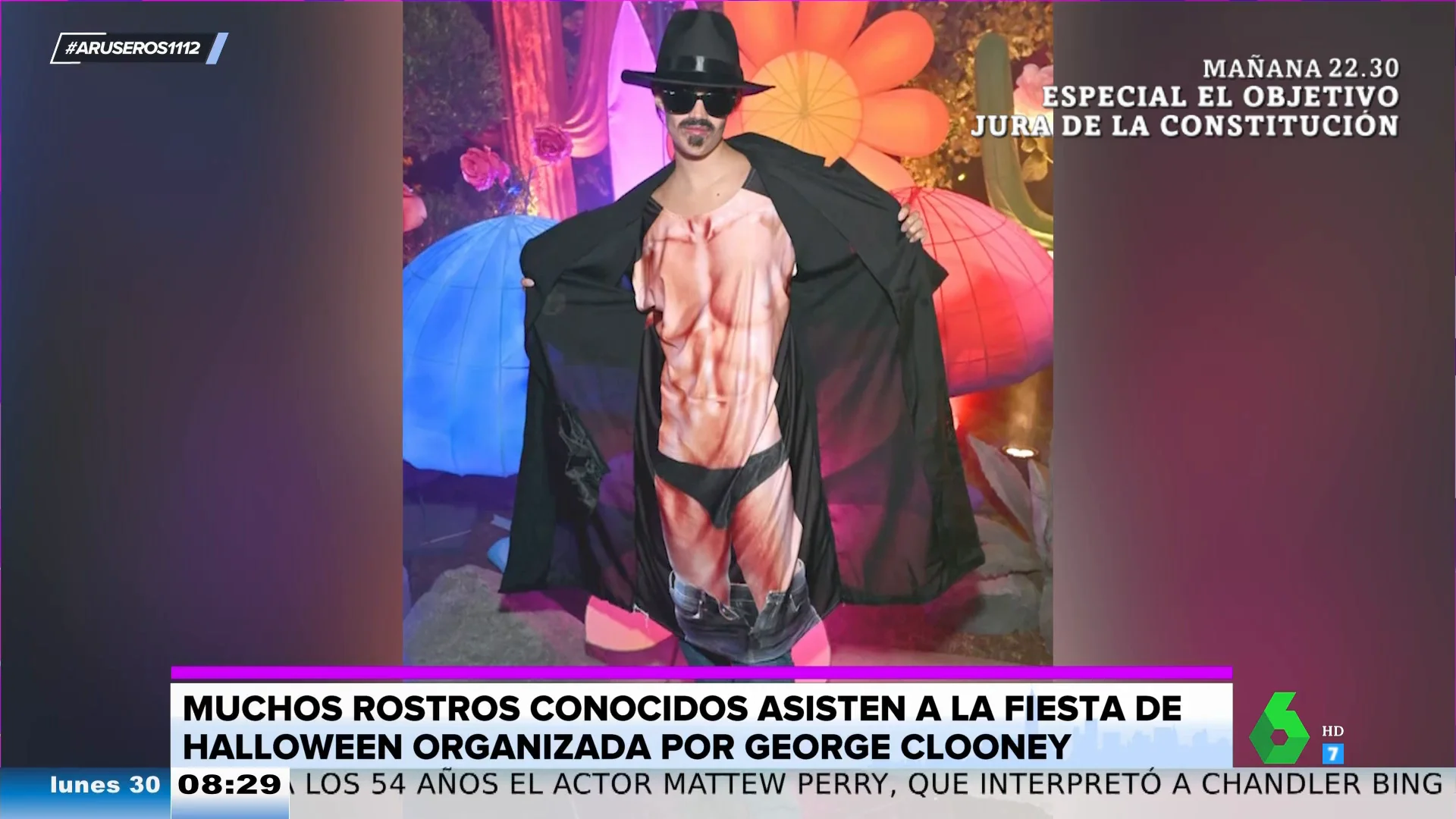 ¿Sabes quién es esta irreconocible famosa disfrazada en la fiesta de Halloween de George Clooney?