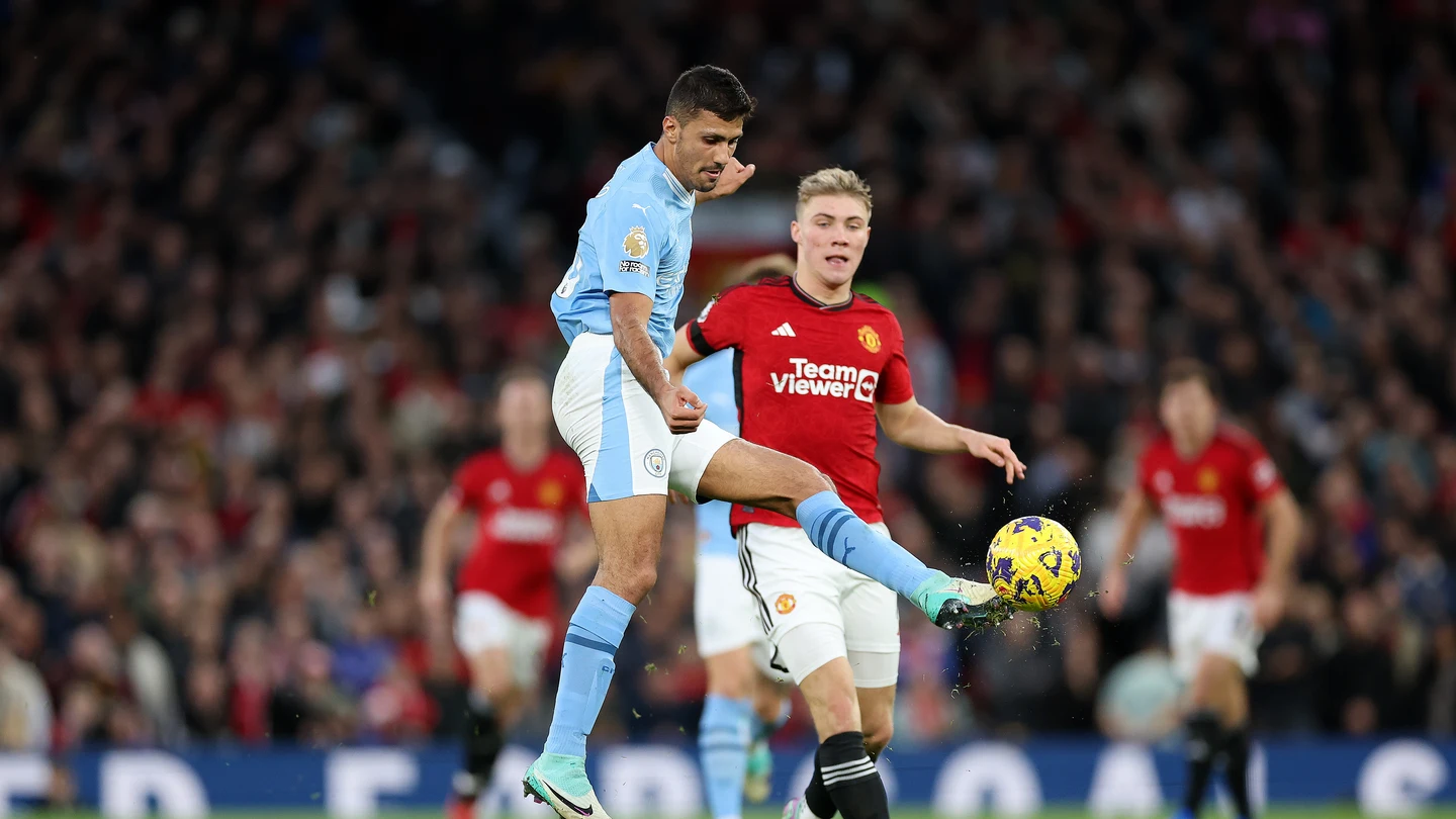 Rodri Hernández contra el Manchester United Rodri Hernández contra el Manchester United
