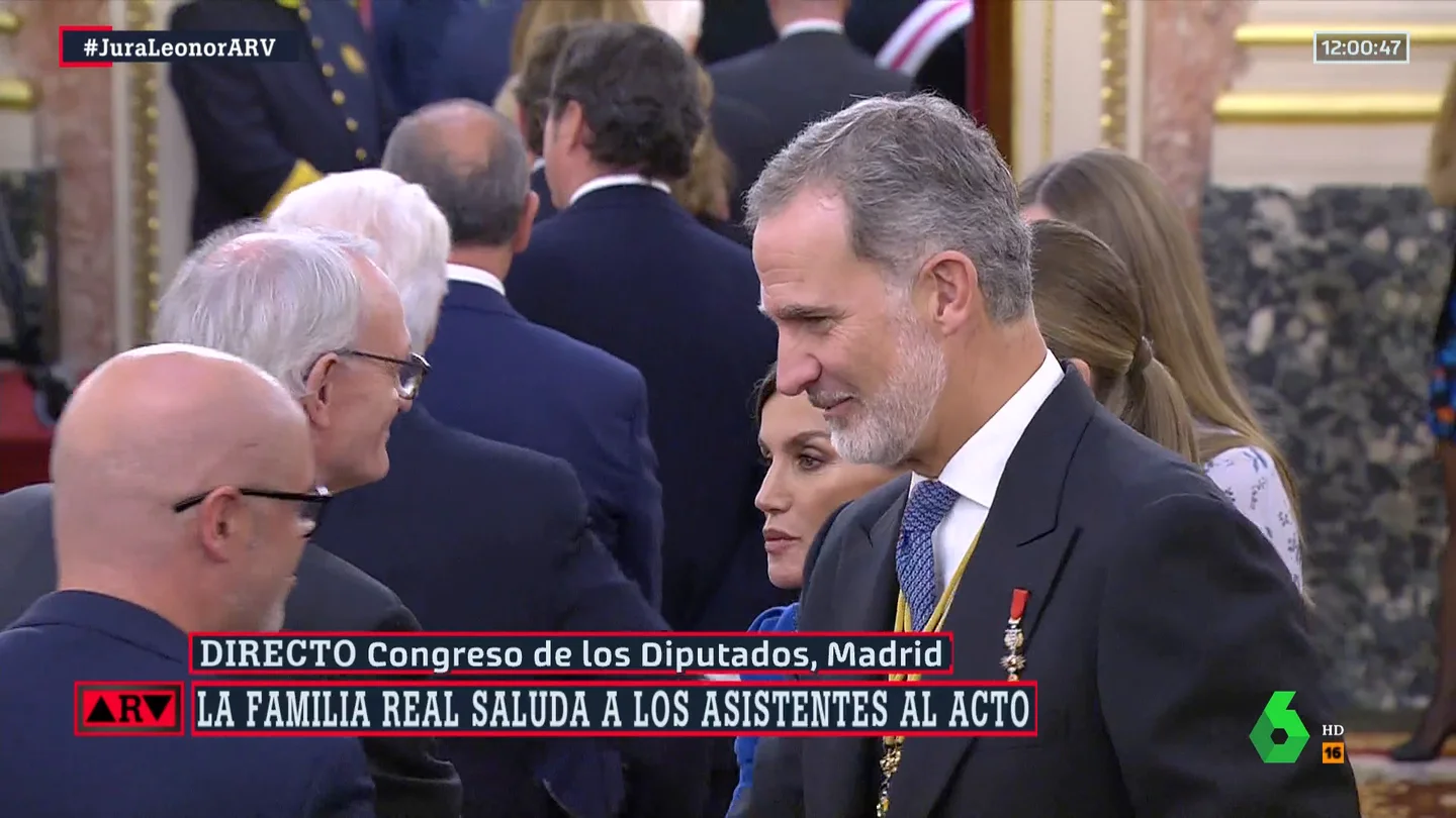 Montesinos, sobre la ausencia del rey emérito: "Felipe VI tenía claro que el protagonismo lo tenía que tener la heredera" Montesinos, sobre la ausencia del rey emérito: "Felipe VI tenía claro que el protagonismo lo tenía que tener la heredera"