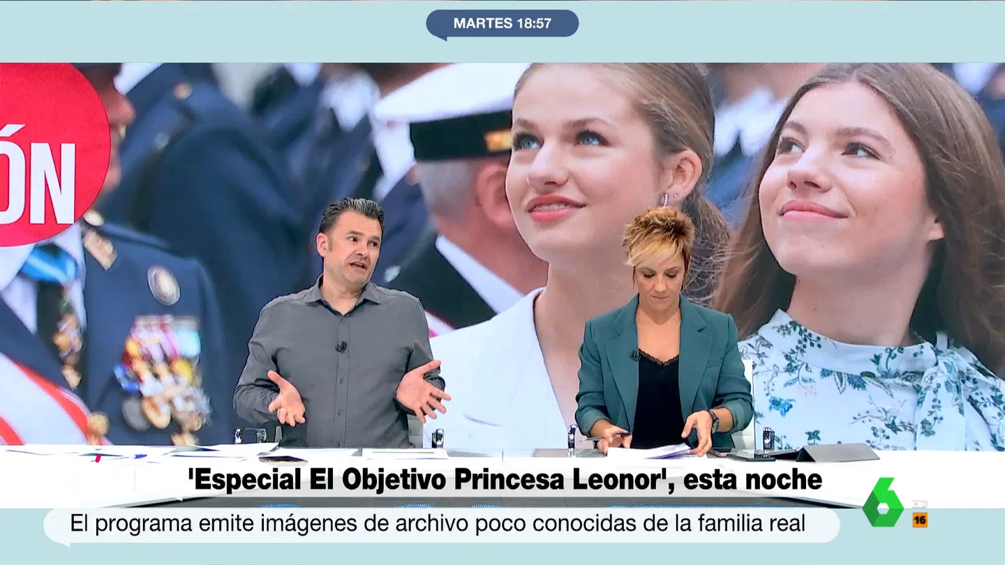 La reflexión de Iñaki López sobre la reina Sofía: Es una bendita, la van a castigar sin hacer nada "Su único delito es haber aguantado lo que ha aguantado", afirma Iñaki López en este vídeo donde Ana Pastor opina en Más Vale Tarde sobre el muy comentado gesto serio de la reina Letizia durante la jura de la Constitución de la princesa Leonor.